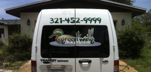 Green Wing Pest Control Truck